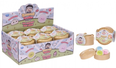 Kawaii Foodiez Squeezy Bao Buns 3 pack Dumpling 4.5cm