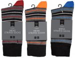 Mens Striped Socks 2 Pair