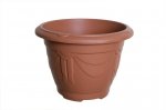 Whitefurze 24cm Round Venetian Planter Terracotta