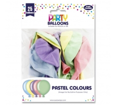 Party Balloons Pastel 25 Pack