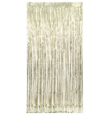 Gold Foil Fringe Door Curtain 3.25 ft x 6.5 ft