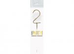 Birthday Glitz Gold Sparkler 7" Number 2