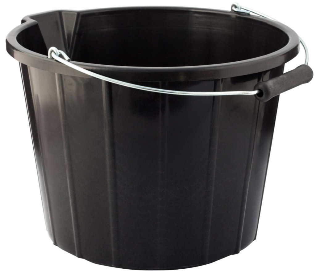 14Ltr Black Builders Bucket - Click Image to Close