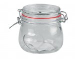 Valentines Day Heart Glass Jar 450ml
