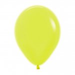 Sempertex 12" Neon Yellow Latex Balloons 50 Pack