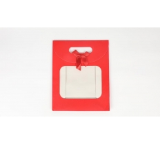 Red small gift bag 24x19x9cm