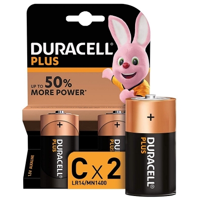 Duracell Plus C Batteries 2 Pack X 10