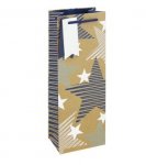 Kraft Blue Stars Bottle Bag