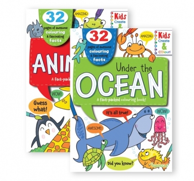 Kids Colouring and Facts, Animals & Ocean