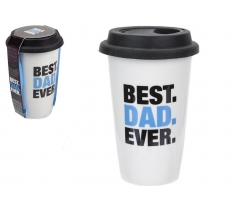 Fathers Day Best Dad Travel Mug Double Wall With Lid 320ml
