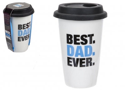Fathers Day Best Dad Travel Mug Double Wall With Lid 320ml