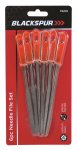 Blackspur 6 Pack Needle File Set With Plastic Handles