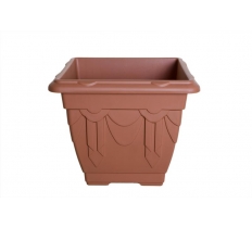 Whitefurze 30cm Square Venetian Planter Terracotta