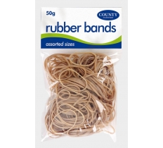 County Rubber Bands Natural 50G