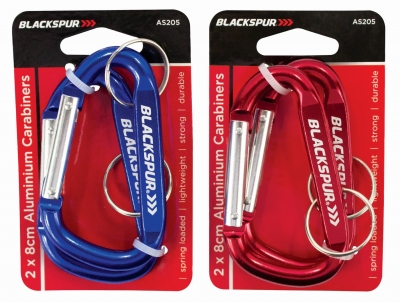 Carabiners 8cm 2pc