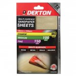 Dekton 12 Pack Sandpaper