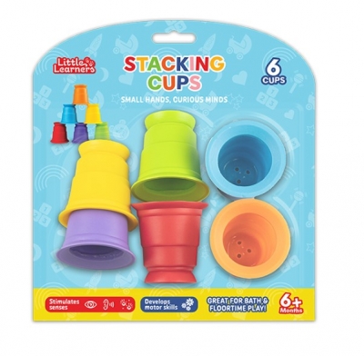 Little Learners Stacking Cups 6pk