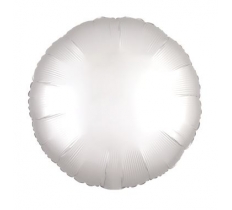 Amscan Silk Lustre White Circle Standard Foil Balloons