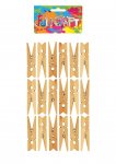 Craft Kit Pegs Natural Wood 4.8cm