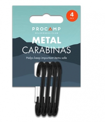Metal Carabiner 4 Pack