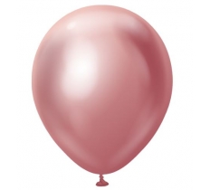 Kalisan 12" Mirror Pink Latex Balloons 50 Pack