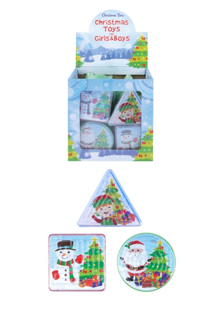 Mini Christmas Puzzle Mazes x 96 (Assorted Designs) - Click Image to Close