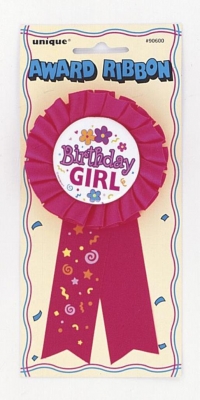 Birthday Girl Ribbon Award Badge