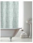 Boho Waves Design Shower Curtains With Rings