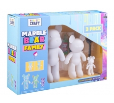 3 Pack Marble Bear Family