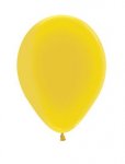 Crystal Solid Yellow 320 5" Latex Balloons 13cm - 100 Pack