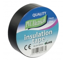 Ultratape 19mm X 20M Electric Pvc Black Tape 10 Pack