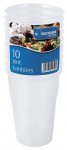 Clear Plastic 1 Pint Tumblers 10 Pack