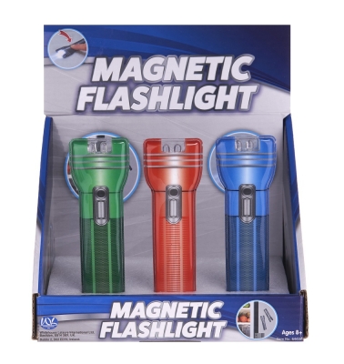Magnetic Flashlight Torch ( Assorted Colours )