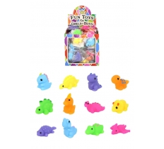 Mini Dinosaur Squeeze Toy (5cm) 12 Assorted Designs X 96PC