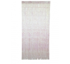 Iridescent Foil Fringe Door Curtain 3.25 ft x 6.5 ft