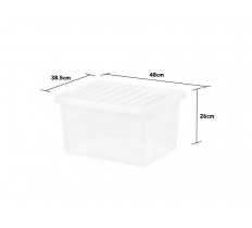 Wham Crystal 37L Box And Lid
