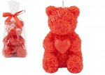 Valentine's Day Scented Rose Bear Candle In Bag 10.5cm