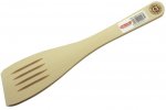 BEECH SPATULA SLOTTED 12"