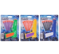 Gun And 6pc Darts Set Star Mission