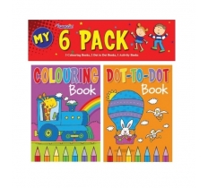 Mini Colouring Books 6 Pack