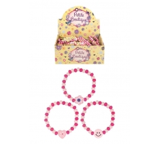 Pink Wooden Bead Bracelets X 120 ( 20p Each )