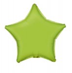 Amscan Metallic Lime Green Star Standard Foil Balloons