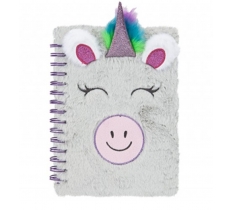 Paper Jam A5 Plush Notebook Unicorn Design