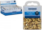 Gold Colour Drawing Pins 300 Per Pack