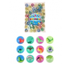 Dinosaur Bouncy Balls / Jet Balls (4.3cm) 4 Colours X 50PC