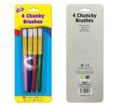 Tallon 4 Chunky Plastic Handle Brushes