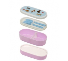 Catch Patch Dog Lunch Box With Fork & Spoon