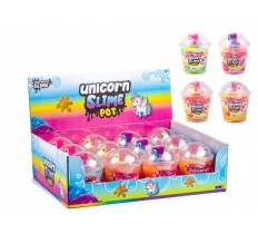 Unicorn Slime In Pot With Figure
