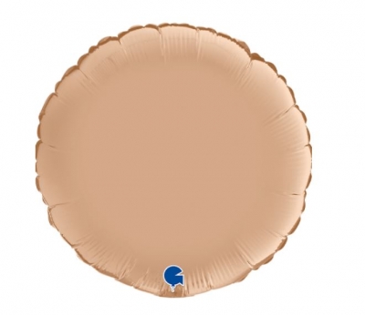 Nude 18" Satin Round Foil Balloon