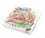 Happy Birthday 33cm X 33cm 3Ply Paper Napkins 20 Pack